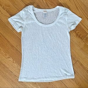 Ten Sixty Sherman sheer white top